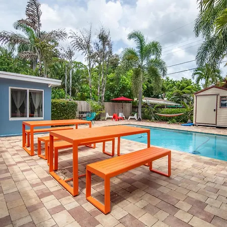 3Br Villa! Amazing Pool, Bbq, Billiards, Near Beach!! Fort Lauderdale Exterior photo