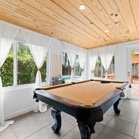 3Br Villa! Amazing Pool, Bbq, Billiards, Near Beach!! Fort Lauderdale Exterior photo